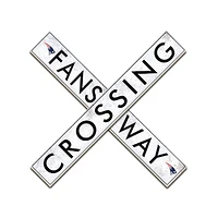 New England Patriots 48" Fans Way Crossing Sign