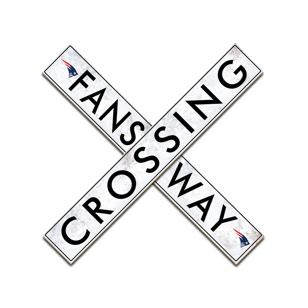 New England Patriots 48" Fans Way Crossing Sign