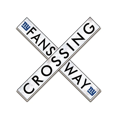 New York Giants 48" Fans Way Crossing Sign