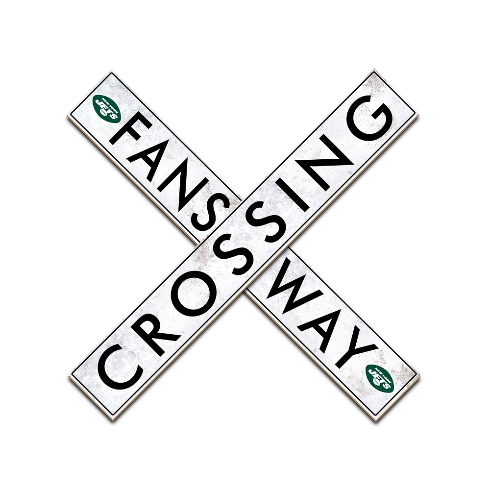 New York Jets 48" Fans Way Crossing Sign