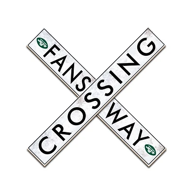 New York Jets 48" Fans Way Crossing Sign