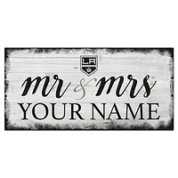 Los Angeles Kings 6" x 12" Personalized Mr. & Mrs. Script Sign