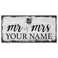 Los Angeles Kings 6" x 12" Personalized Mr. & Mrs. Script Sign