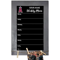 Los Angeles Angels 11" x 19" Personalized Team Weekly Chalkboard with Frame