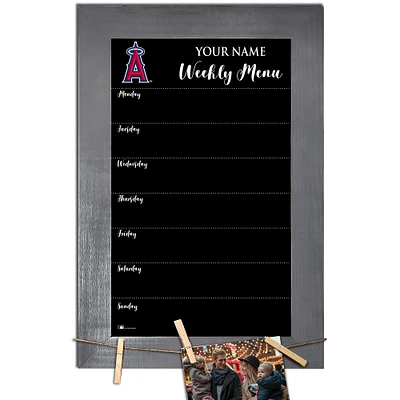 Los Angeles Angels 11" x 19" Personalized Team Weekly Chalkboard with Frame