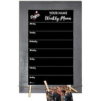Los Angeles Dodgers 11" x 19" Personalized Team Weekly Chalkboard with Frame