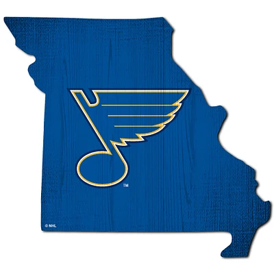 St. Louis Blues 12" Logo State Sign