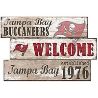 Tampa Bay Buccaneers 24" 3-Plank Welcome Sign