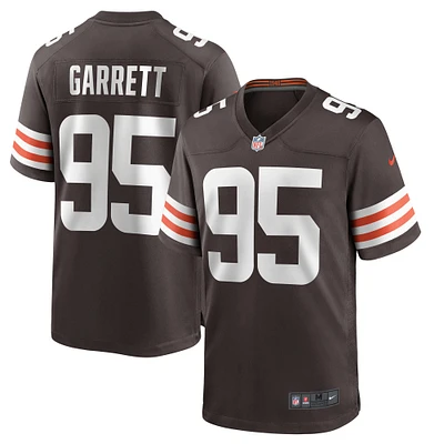 Men's Nike Myles Garrett Brown Cleveland Browns Player Game Jersey