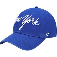 Women's '47 Royal New York Giants Vocal Clean Up Adjustable Hat