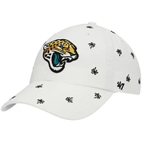 Women's '47 White Jacksonville Jaguars Confetti Clean Up Adjustable Hat