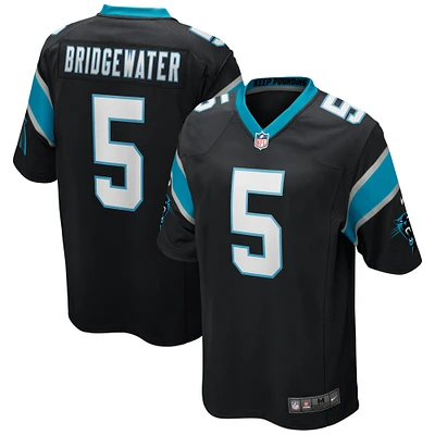 Men's Nike Teddy Bridgewater Black Carolina Panthers Game Player Jersey