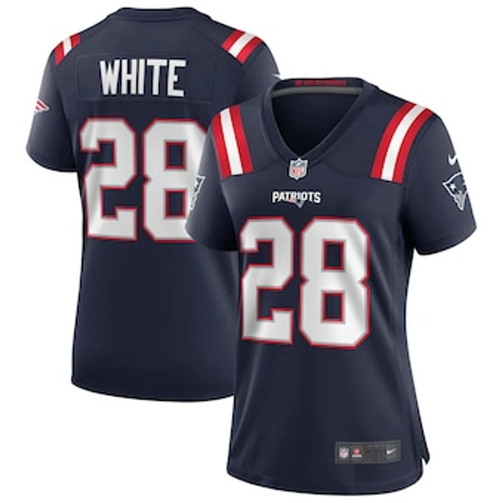 Women's Nike James White Navy New England Patriots Game Jersey