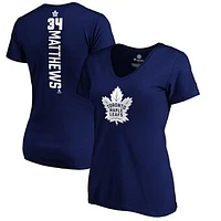 Women's Auston Matthews Royal Toronto Maple Leafs Playmaker V-Neck T-Shirt