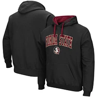 Men's Colosseum Black Florida State Seminoles Big & Tall Arch Logo 2.0 Pullover Hoodie