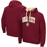 Men's Colosseum Garnet Florida State Seminoles Big & Tall Arch Logo 2.0 Pullover Hoodie