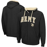 Men's Colosseum Black Army Knights Big & Tall Full-Zip Hoodie