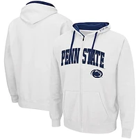 Men's Colosseum White Penn State Nittany Lions Big & Tall Full-Zip Hoodie