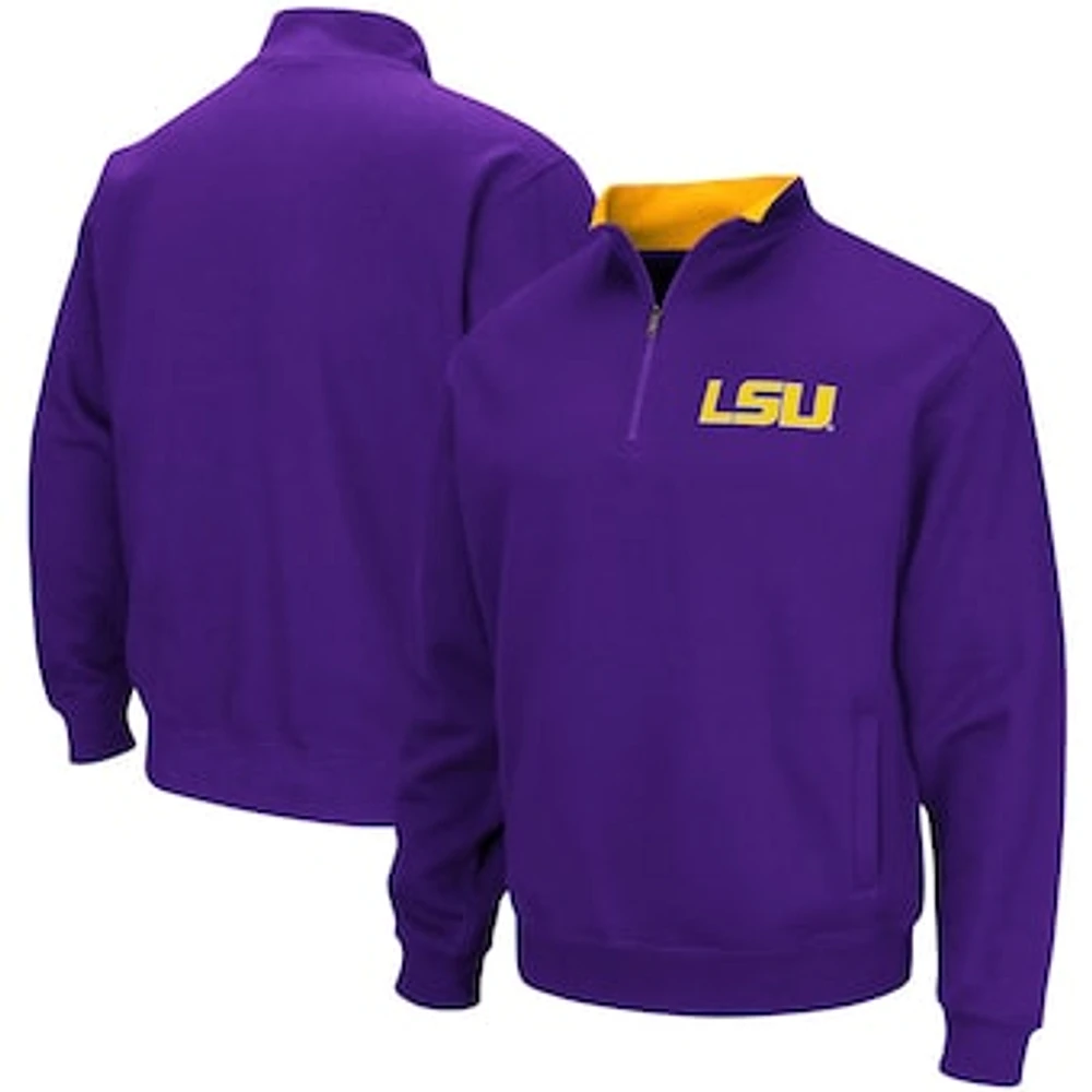 Men's Colosseum LSU Tigers Big & Tall Tortugas Quarter-Zip Jacket