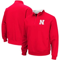 Men's Colosseum Scarlet Nebraska Huskers Big & Tall Tortugas Quarter-Zip Jacket