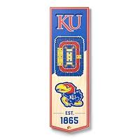 Kansas Jayhawks 6'' x 19'' 3D StadiumView Banner