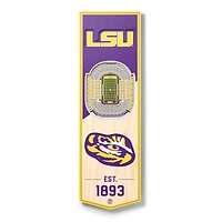 LSU Tigers 6'' x 19'' 3D StadiumView Banner