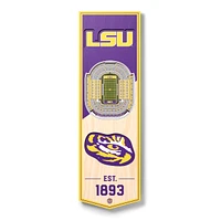 LSU Tigers 6'' x 19'' 3D StadiumView Banner