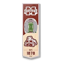 Mississippi State Bulldogs 6'' x 19'' 3D StadiumView Banner