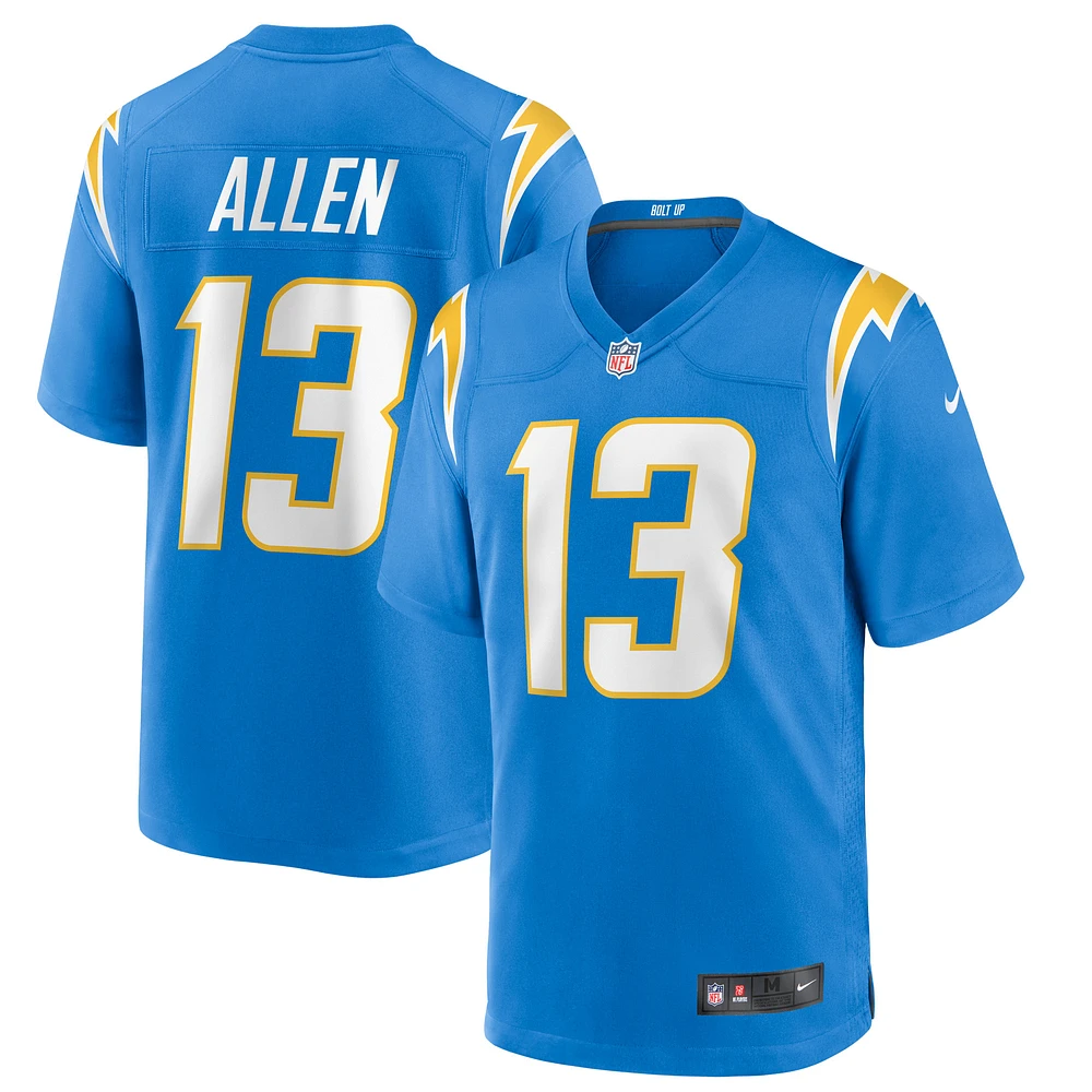 Men's Nike Keenan Allen Powder Blue Los Angeles Chargers Game Player Jersey