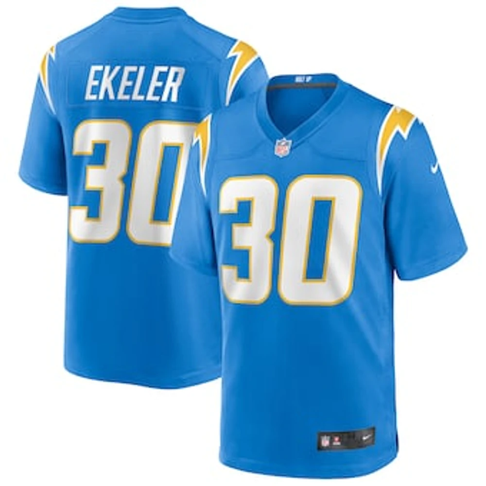 Men's Nike Austin Ekeler Powder Blue Los Angeles Chargers Game Player Jersey