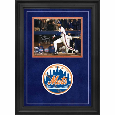 Darryl Strawberry New York Mets Deluxe Framed Autographed 8" x 10" 1986 World Series Hitting Photograph