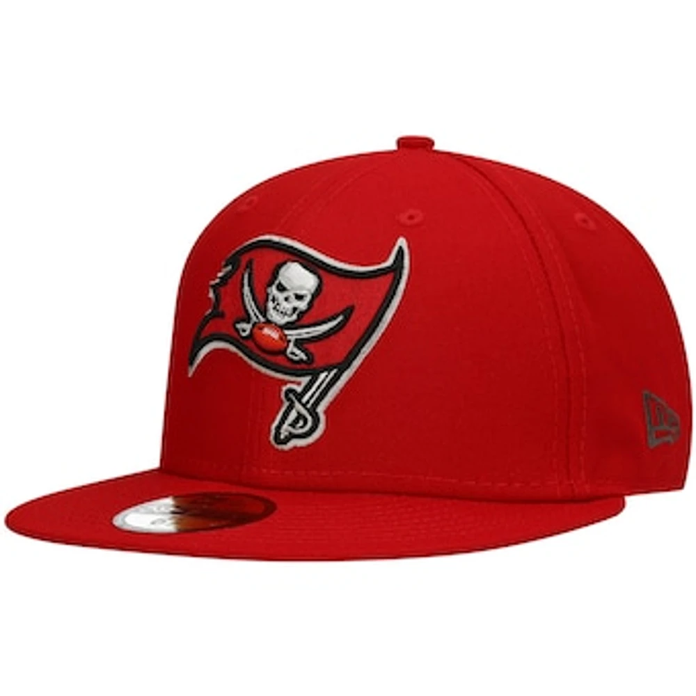 Men's New Era Red Tampa Bay Buccaneers Team Basic 59FIFTY Fitted