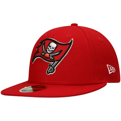 Men's New Era Red Tampa Bay Buccaneers Basic Low Profile 59FIFTY Fitted Hat