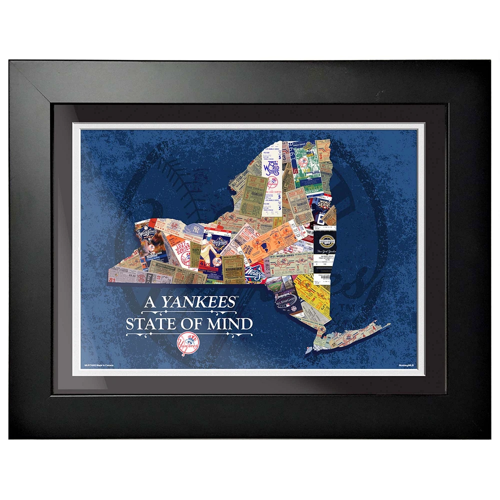 New York Yankees - 12'' x 16'' State of Mind Framed Artwork