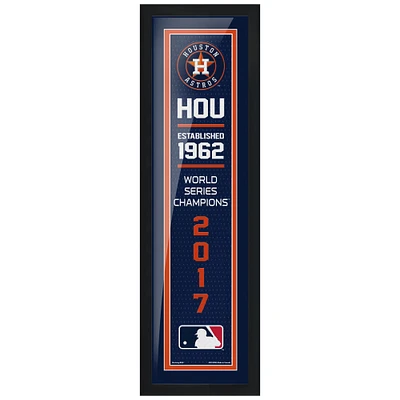 Houston Astros 2017 World Series Champions - 6'' x 22'' Empire Framed Artwork