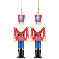 Philadelphia 76ers 2-Pack Santa Nutcracker Ornament Set