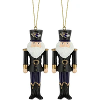 Baltimore Ravens 2-Pack Santa Nutcracker Ornament Set