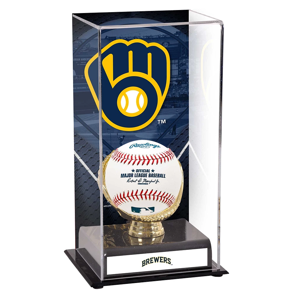 Milwaukee Brewers Sublimated Display Case with Image