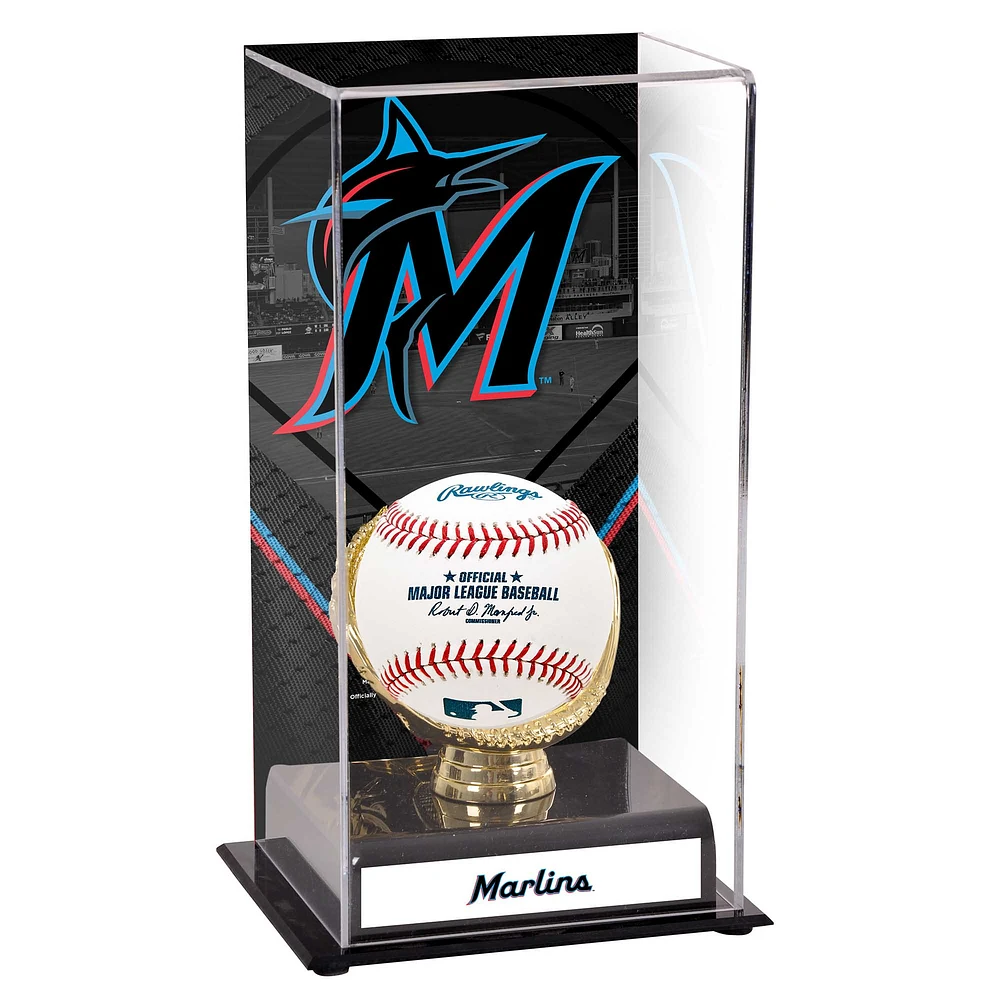 Miami Marlins Sublimated Display Case with Image