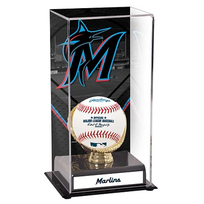 Miami Marlins Sublimated Display Case with Image