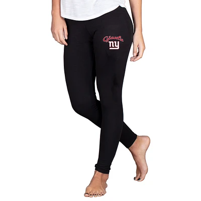 Women's Concepts Sport  Black New York Giants Lightweight Fraction Lounge Leggings