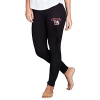 Women's Concepts Sport  Black New York Giants Lightweight Fraction Lounge Leggings