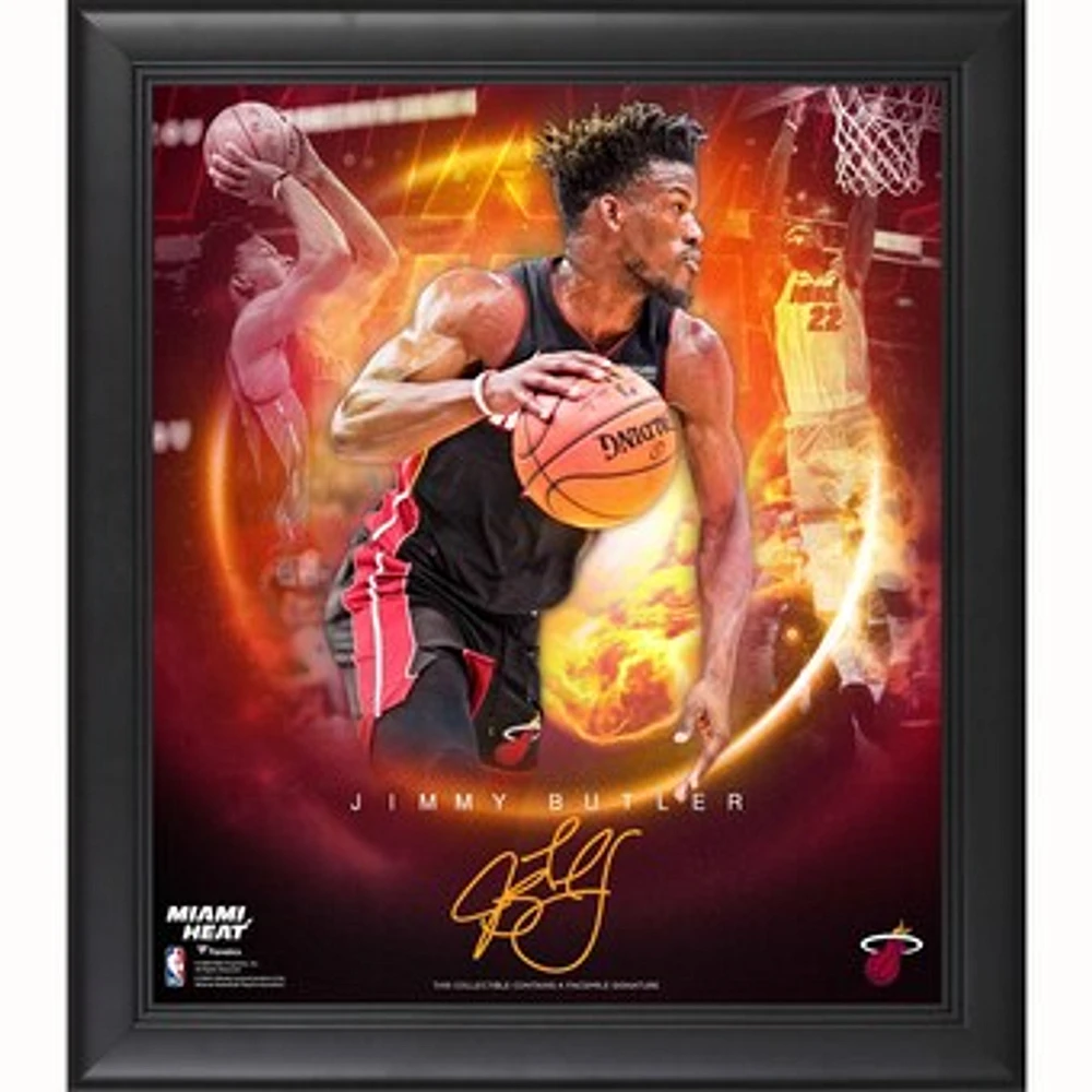 Jimmy Butler Miami Heat Framed 15" x 17" Stars of the Game Collage - Facsimile Signature