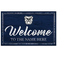 Butler Bulldogs 11" x 19" Personalized Team Color Welcome Sign