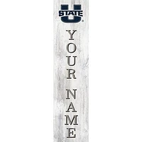 Utah State Aggies 48" Personalized Welcome Leaner Sign