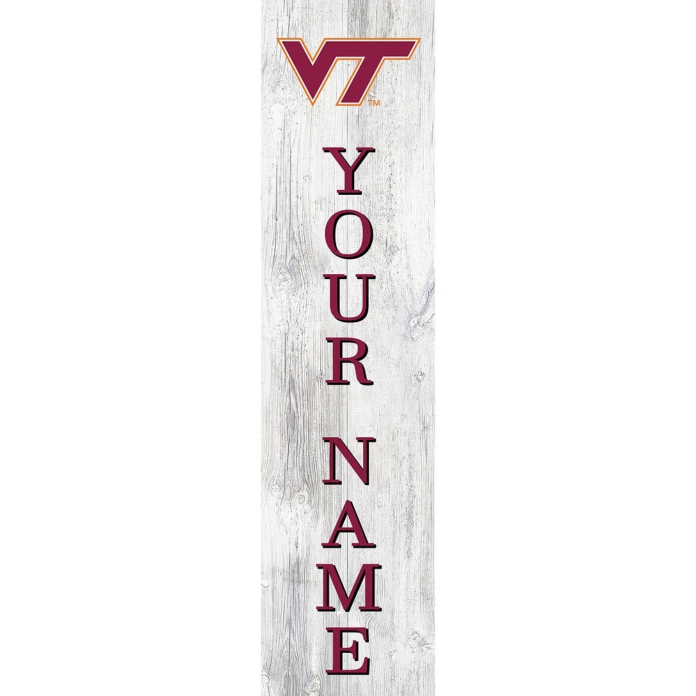 Virginia Tech Hokies 48" Personalized Welcome Leaner Sign