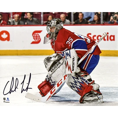 Charlie Lindgren Montreal Canadiens Autographed 8'' x 10'' In Net Photograph