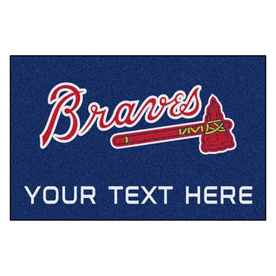 Atlanta Braves 19'' x 30'' Personalized Accent Rug