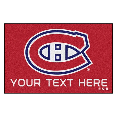 Montreal Canadiens 19'' x 30'' Personalized Accent Rug