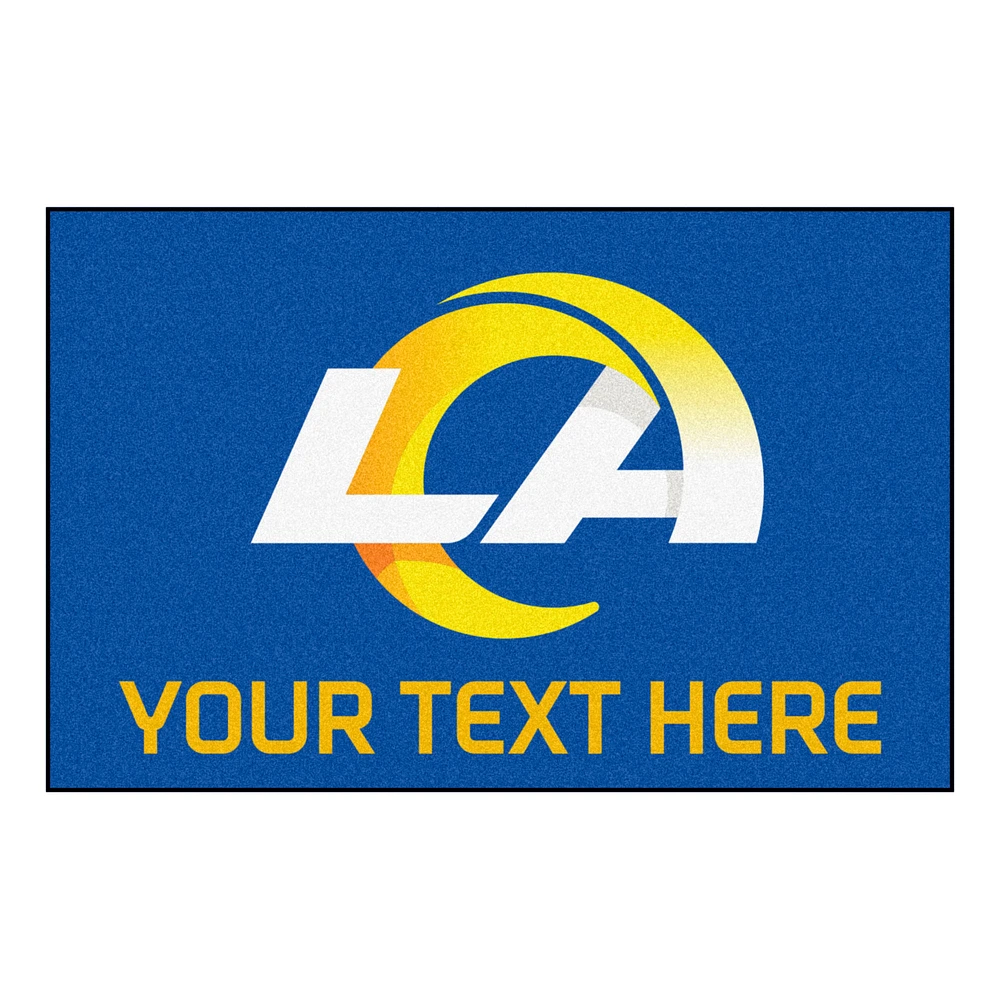 Los Angeles Rams 19'' x 30'' Personalized Accent Rug